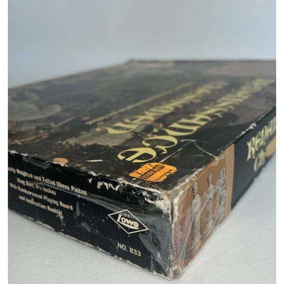 1959 RENAISSANCE CHESSMEN Chess Set 833 Board Booklet & Box BY E.S. LOWE Vintage - Picture 13 of 15